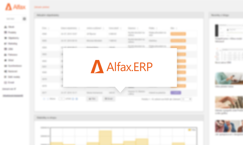 Alfax.ERP – e-shop a skladový systém v jednom