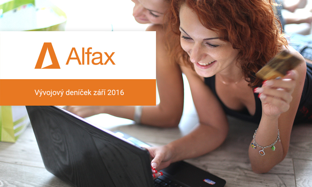 Vývojový deníček Alfax – září 2016